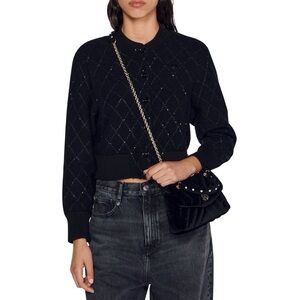SANDRO PARIS Cabaret Cardigan Sweater
